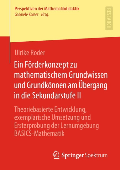Ulrike Roder - Ein Förderkonzept zu mathematischem Grundwissen und Grundkönnen am Übergang in die Sekundarstufe II, Häftad