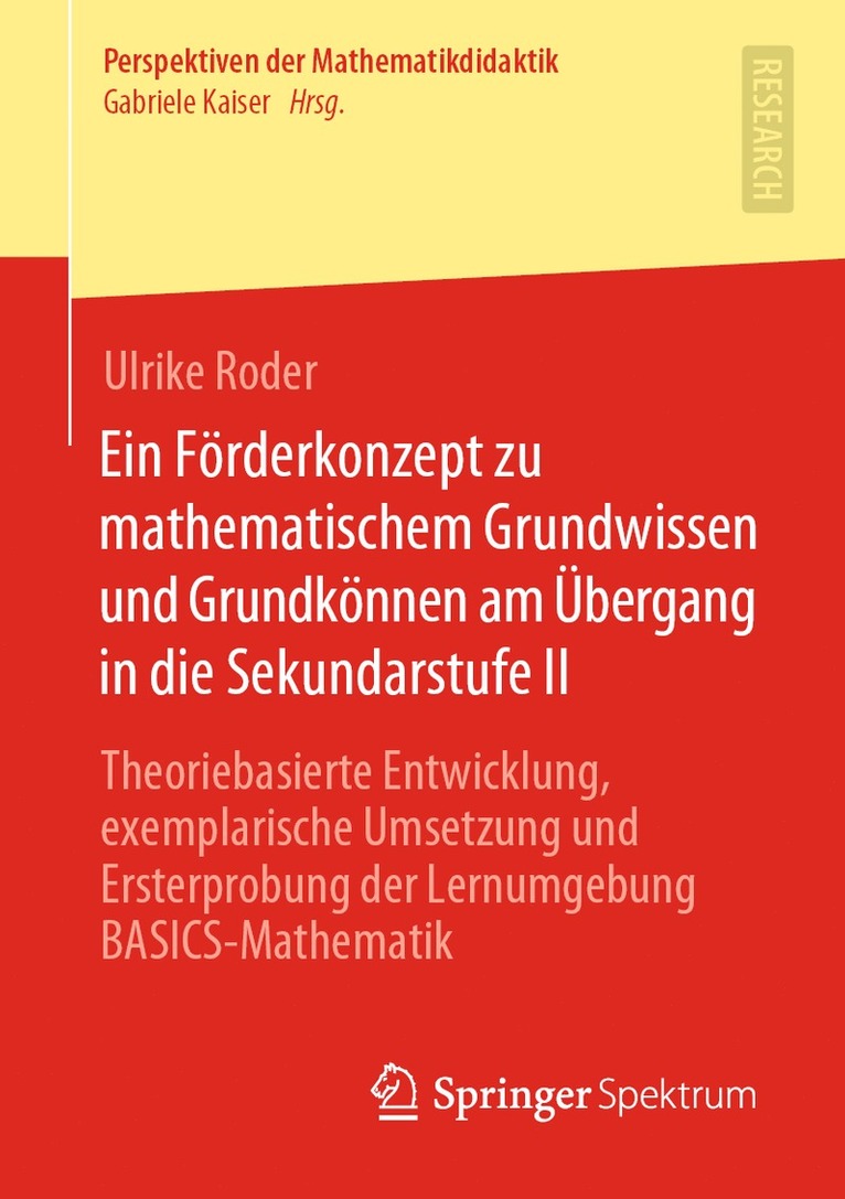 Ulrike Roder - Ein Förderkonzept zu mathematischem Grundwissen und Grundkönnen am Übergang in die Sekundarstufe II, Häftad