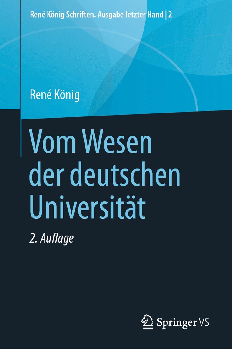 Vom Wesen der deutschen Universitt 1