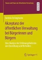 bokomslag Akzeptanz der ffentlichen Verwaltung bei Brgerinnen und Brgern