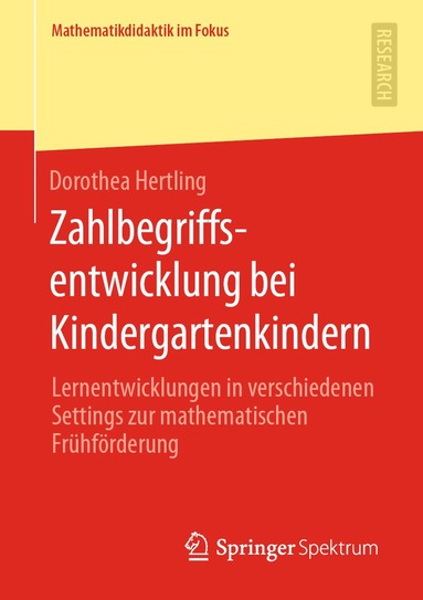 bokomslag Zahlbegriffsentwicklung bei Kindergartenkindern