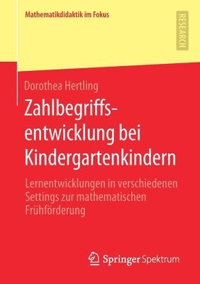 Dorothea Hertling - Zahlbegriffsentwicklung bei Kindergartenkindern, Häftad