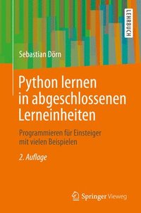 bokomslag Python lernen in abgeschlossenen Lerneinheiten