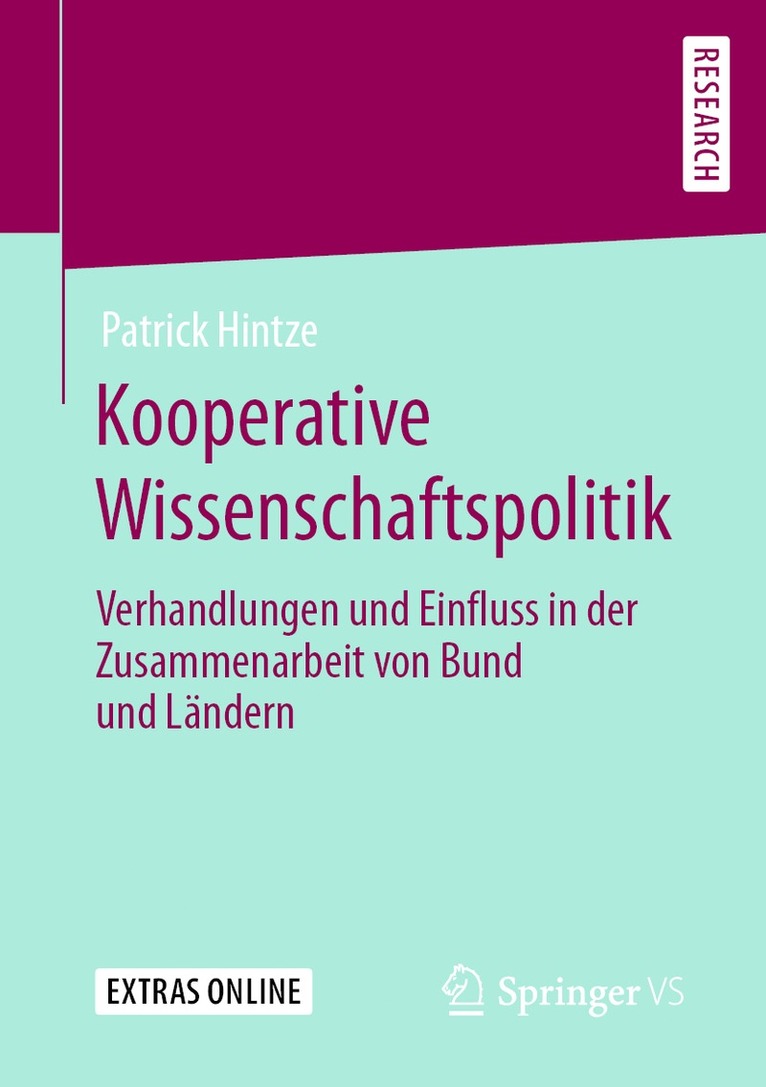 Patrick Hintze - Kooperative Wissenschaftspolitik, Häftad