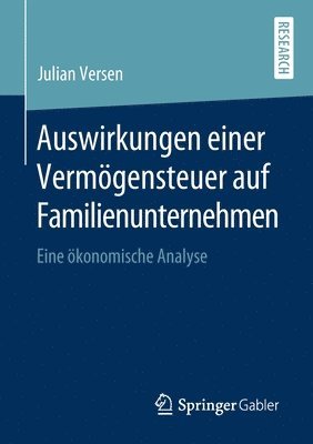 bokomslag Auswirkungen einer Vermgensteuer auf Familienunternehmen