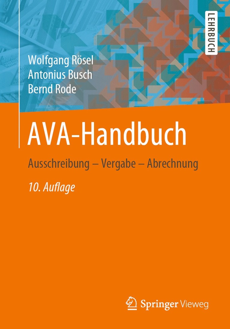 Wolfgang Rösel, Antonius Busch, Bernd Rode, Wolfgang Rosel - AVA-Handbuch, Häftad