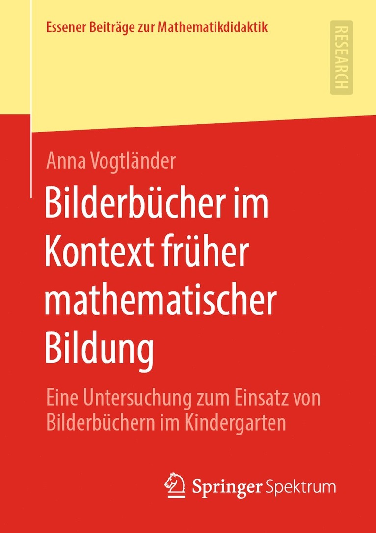 Anna Vogtländer - Bilderbücher im Kontext früher mathematischer Bildung, Häftad