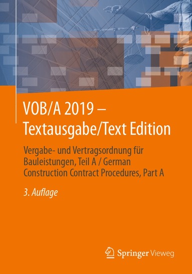 bokomslag VOB/A 2019 - Textausgabe/Text Edition