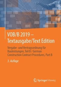 bokomslag VOB/B 2019 - Textausgabe/Text Edition