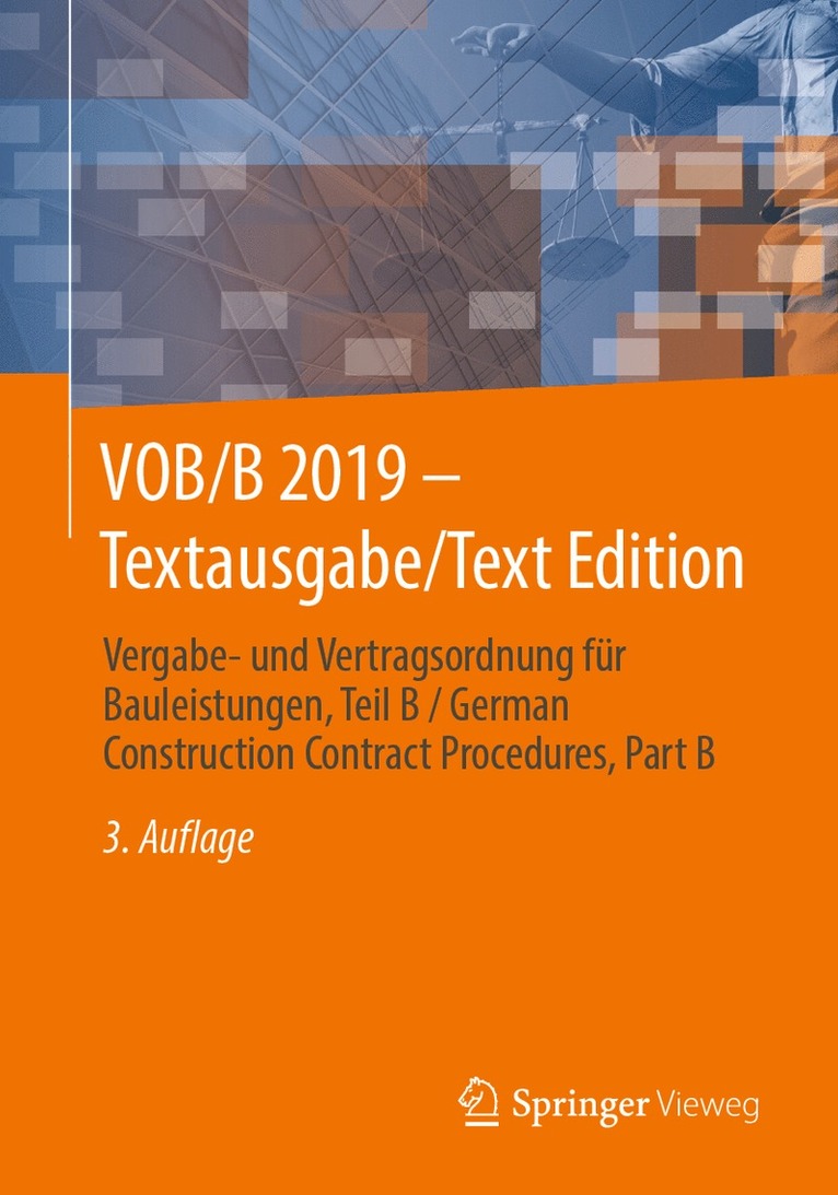 VOB/B 2019 - Textausgabe/Text Edition 1