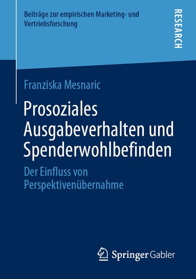 bokomslag Prosoziales Ausgabeverhalten und Spenderwohlbefinden