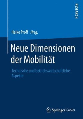 bokomslag Neue Dimensionen der Mobilitat