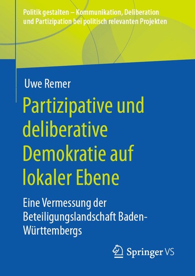 Uwe Remer - Partizipative und deliberative Demokratie auf lokaler Ebene, Häftad
