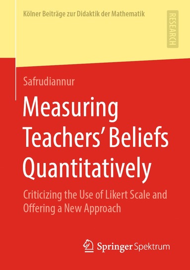 bokomslag Measuring Teachers' Beliefs Quantitatively