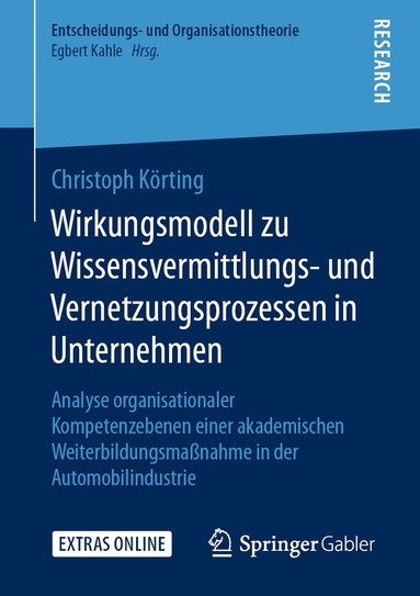 Christoph Körting - Wirkungsmodell zu Wissensvermittlungs- und Vernetzungsprozessen in Unternehmen, Häftad