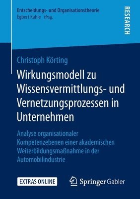 bokomslag Wirkungsmodell zu Wissensvermittlungs- und Vernetzungsprozessen in Unternehmen