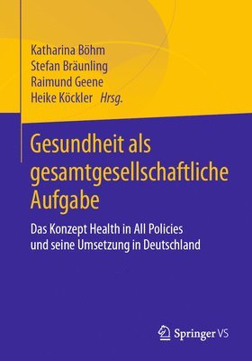 bokomslag Gesundheit als gesamtgesellschaftliche Aufgabe