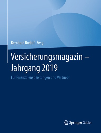 bokomslag Versicherungsmagazin - Jahrgang 2019