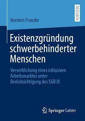 bokomslag Existenzgrndung schwerbehinderter Menschen