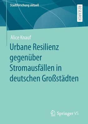 bokomslag Urbane Resilienz gegenber Stromausfllen in deutschen Grostdten