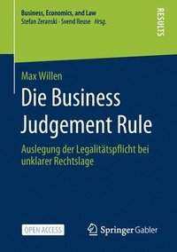 bokomslag Die Business Judgement Rule