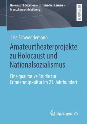 bokomslag Amateurtheaterprojekte zu Holocaust und Nationalsozialismus