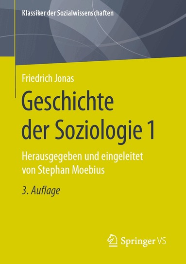 Friedrich Jonas, Stephan Moebius - Geschichte der Soziologie 1, Häftad