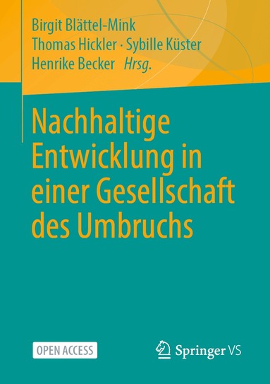 Birgit Blättel-Mink, Thomas Hickler, Sybille Küster, Henrike Becker - Nachhaltige Entwicklung in einer Gesellschaft des Umbruchs, Häftad