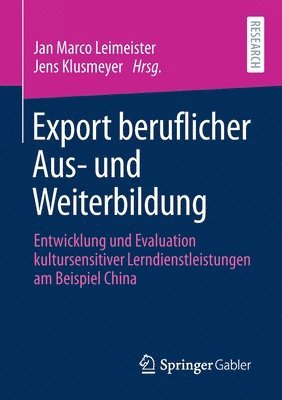 bokomslag Export beruflicher Aus- und Weiterbildung