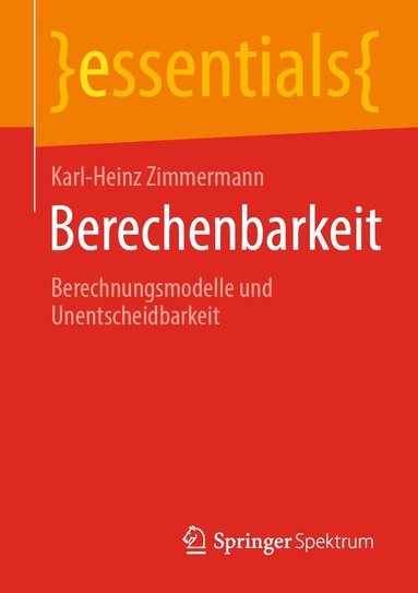 Karl-Heinz Zimmermann - Berechenbarkeit, Häftad