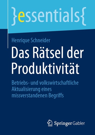 Henrique Schneider - Das Rätsel der Produktivität, Häftad