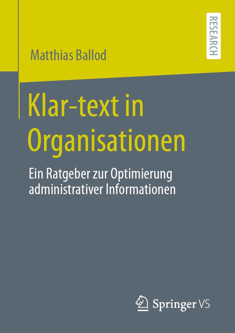 Matthias Ballod - Klar-text in Organisationen, Häftad