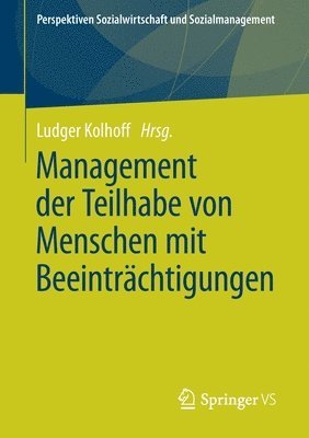 bokomslag Management der Teilhabe von Menschen mit Beeinträchtigungen