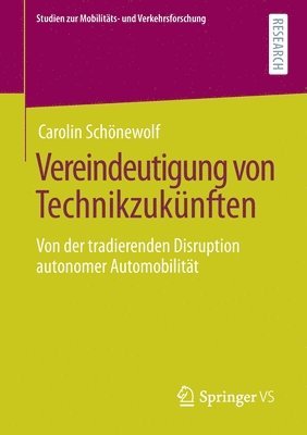 bokomslag Vereindeutigung von Technikzukünften