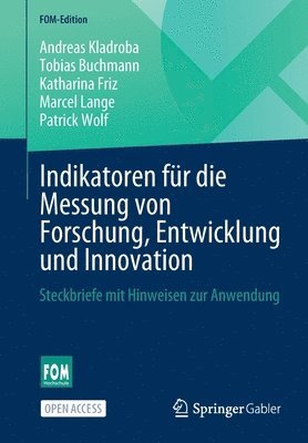 bokomslag Indikatoren fr die Messung von Forschung, Entwicklung und Innovation