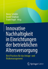 bokomslag Innovative Nachhaltigkeit in Einrichtungen der betrieblichen Altersversorgung