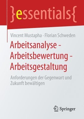 bokomslag Arbeitsanalyse  Arbeitsbewertung  Arbeitsgestaltung