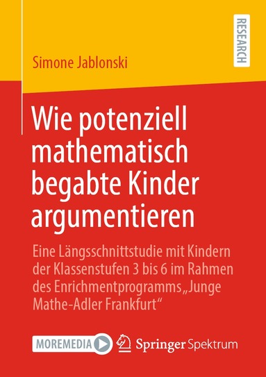 Simone Jablonski - Wie potenziell mathematisch begabte Kinder argumentieren, Häftad