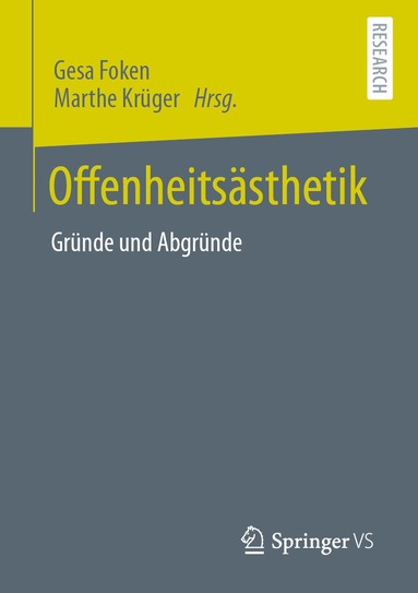 Gesa Foken, Marthe Krüger - Offenheitsästhetik, Häftad