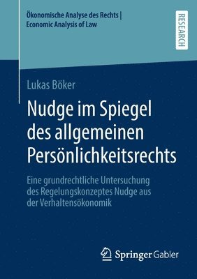 bokomslag Nudge im Spiegel des allgemeinen Persnlichkeitsrechts