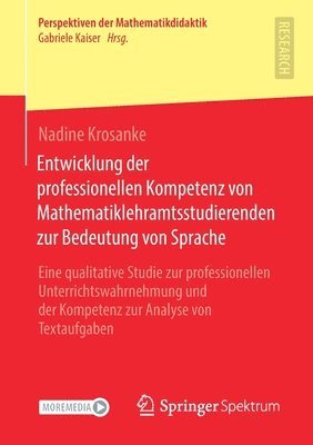 bokomslag Entwicklung der professionellen Kompetenz von Mathematiklehramtsstudierenden zur Bedeutung von Sprache