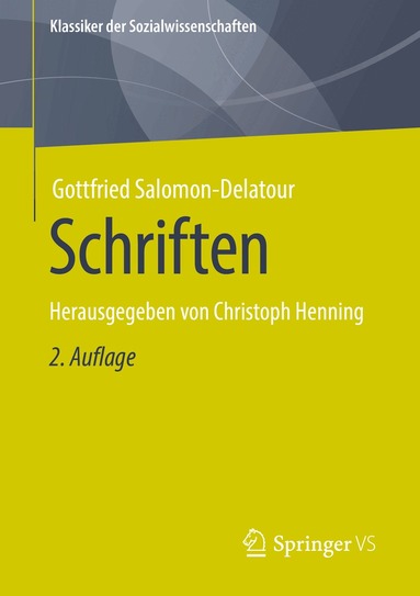 Gottfried Salomon-Delatour, Christoph Henning - Schriften, Häftad