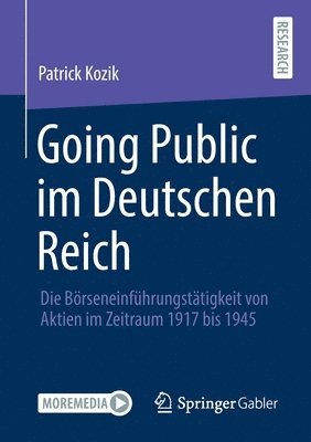 bokomslag Going Public im Deutschen Reich