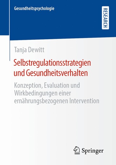 bokomslag Selbstregulationsstrategien und Gesundheitsverhalten