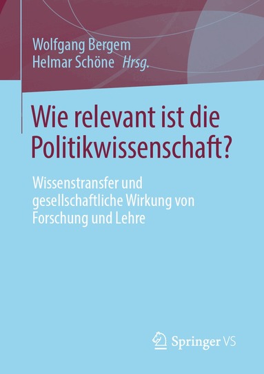 Wolfgang Bergem, Helmar Schöne - Wie relevant ist die Politikwissenschaft?, Häftad