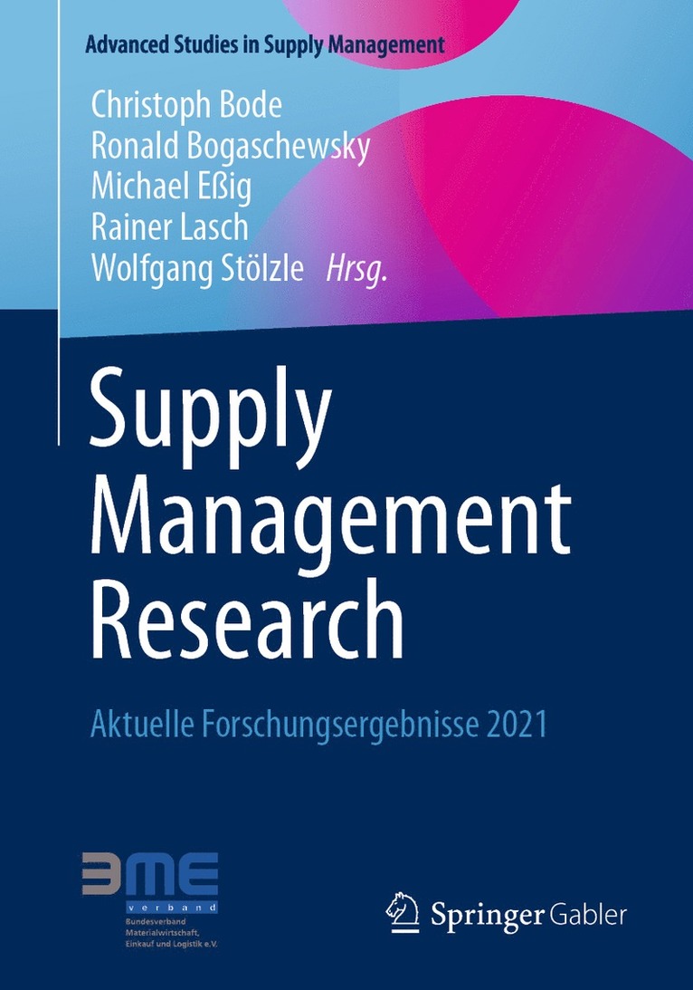 Christoph Bode, Ronald Bogaschewsky, Michael Eßig, Rainer Lasch, Wolfgang Stölzle - Supply Management Research, Häftad