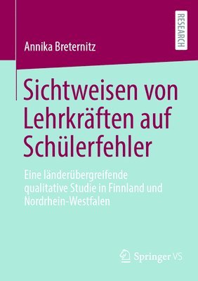 bokomslag Sichtweisen von Lehrkrften auf Schlerfehler