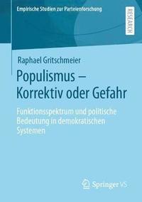bokomslag Populismus - Korrektiv oder Gefahr