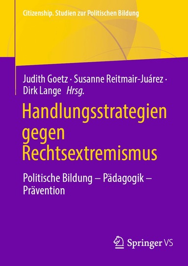 Judith Goetz, Susanne Reitmair-Juárez, Dirk Lange - Handlungsstrategien gegen Rechtsextremismus, Häftad