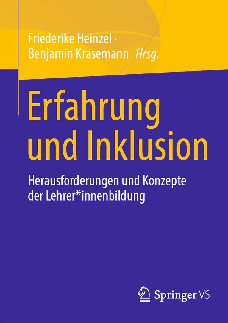 Friederike Heinzel, Benjamin Krasemann - Erfahrung und Inklusion, Häftad
